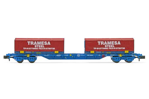 Arnold 4achs. 60`Containerwg. , bel. 2x 22' Tramesa RENFE 