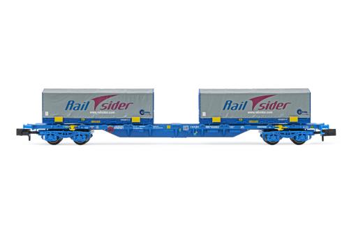 Arnold 4achs. 60`Containerwg. , bel. 2x 22\' RailSider RENFE 6HN592 