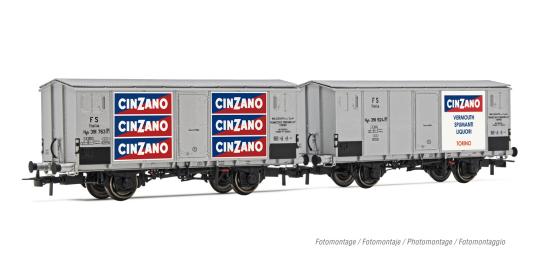 Rivarossi 2tlg. Kühlwagenset Hgb, Cinzano,FS Ep. III HR6606 