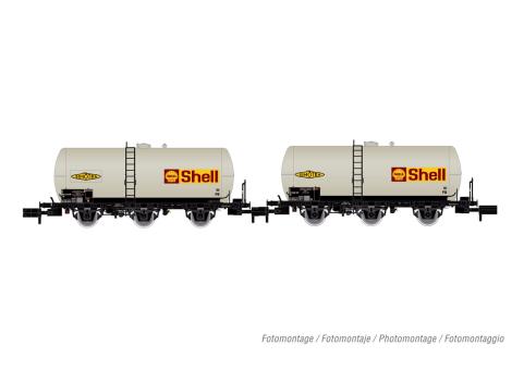 Arnold 2tlg. Set 3achs.Kesselwg. Shell SNCF Ep.IV 