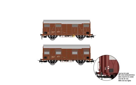 Rivarossi 2-tg. Set gedeckter Güterwagen Gs D-VTGCH, Ep. IV 