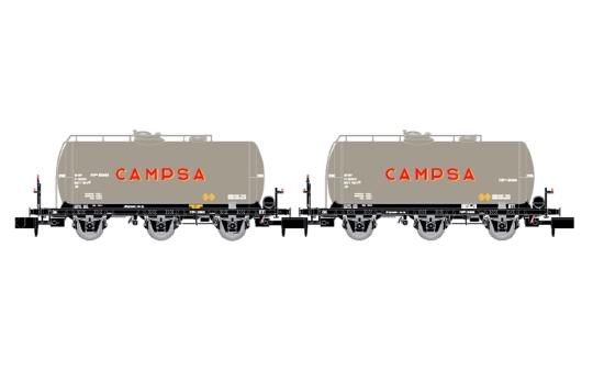 Arnold 2-tlg. Set dreiachsiger Kesselwagen RENFE CAMPSA, Ep. III HN6674 