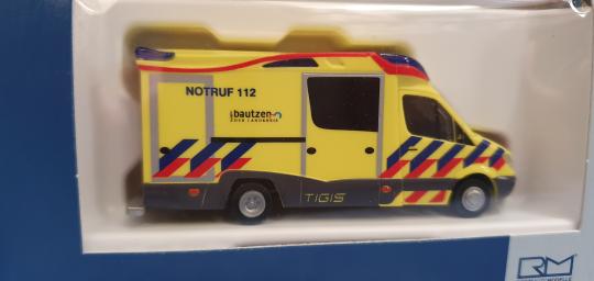 Rietze MB Sprinter Ambulanz Mobile Tigis Rettungsdienst Bautzen 68629 
