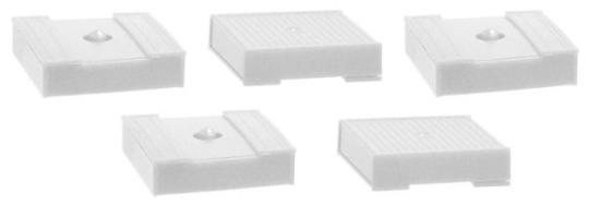 Herpa Z Zurüstteil Palettenkasten (5x weiß)(alte Ausführung) 