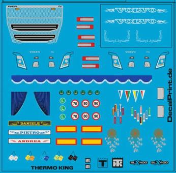 Decals LKW-Dekor - Ausschmückungsteile für Volvo (6 x 6 cm) 
