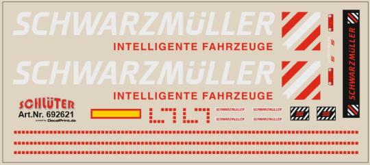 Decals für Schwarzmüller, LKW-Details für KippAuflieger (9,4 x 4,1 cm) 