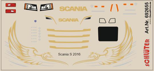 Decals für LKW-Dekor für Scania S 2016 (7 x 3,3 cm) 