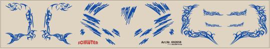 Decals für LKW-Dekor (blau) (19,5 x 3,5 cm) 