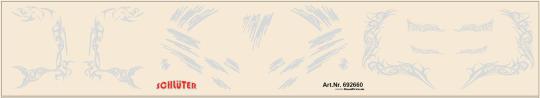 Decals für LKW-Dekor (silber) (19,5 x 3,5 cm) 