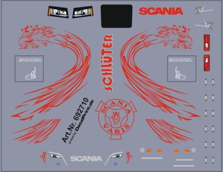 Decals für Truckdekor für Scania CS (rot) (6,5 x 5,0 cm) 