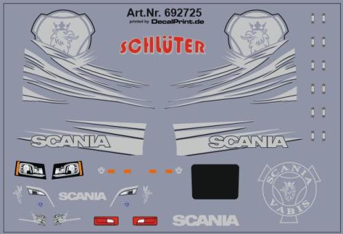 Decals für Truckdekor für Scania CS (silber) (6,8 x 4,6 cm) 