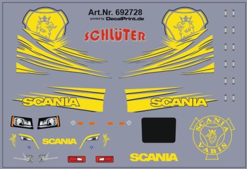 Decals für Truckdekor für Scania CS (gelb) (6,8 x 4,6 cm) 