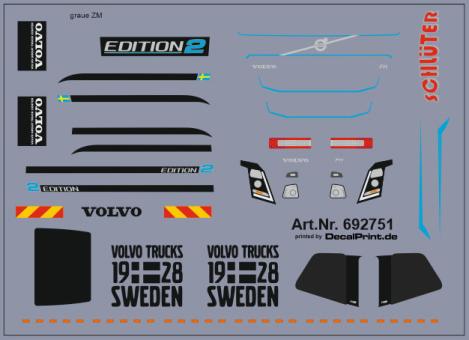 Decals für LKW-Dekor für Volvo Performance (6,6 x 4,8 cm) 