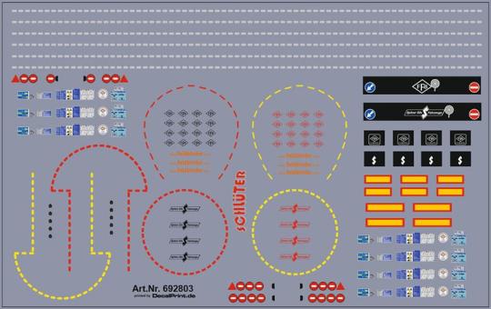 Decals für LKW-Dekor Detaillierung Silo und Tank (11,5 x 7,2 