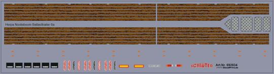 Decals für Decorsatz für Nooteboom Ballasttrailer 6achs, Hol 