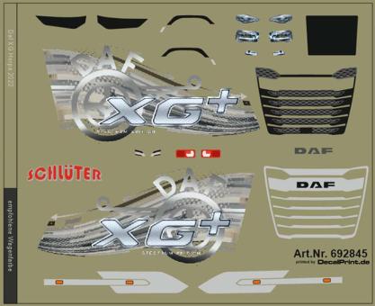 Decals Truckdekor für Daf XG+ (silber) (75 x 60 mm) 