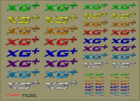 Decals Truckdekor Daf XG+ - Logo Truck und Trailer (143 x 105 mm) 