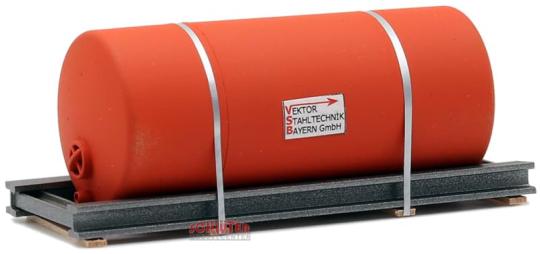 Ladegüter Bauer Tank auf Transportgestell, rotorange (82 mm) 