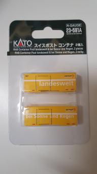 KATO 1:160 Container Post #747 & #850 747 landesweit & 850 bei Sonne und Regen 