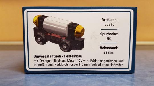 Rietze Universalantrieb-Festeinbau H0 Motor 12V= 4 Räder, Ac 