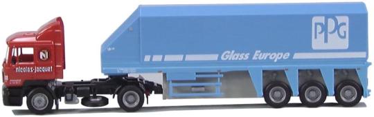 AWM LKW MAN F2000 Aerop. Innenlader-SZ Nicolas Jacquet 