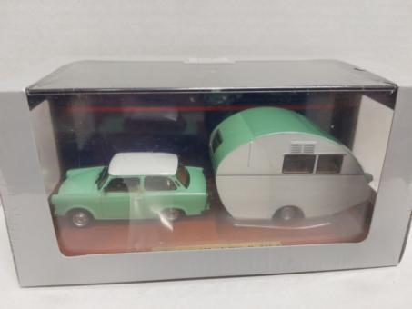 Atlas 1:43 Trabant 601 Limousine + Dübener Ei hellgrün 