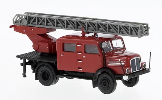 Brekina LKW IFA S 4000-1 Servicewagen mit Drehleiter der Feu 