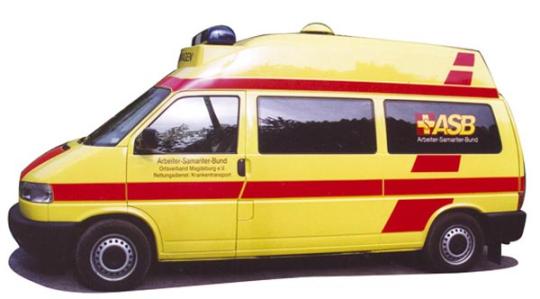 AWM VW T4 LR Hochdach ASB Krankenwagen 