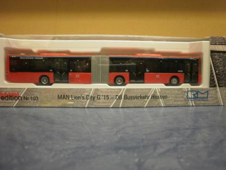 Rietze Gelenkbus MAN Lion´s City G´15 DB Busverkehr Hessen 72784 