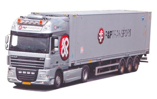AWM LKW DAF XF 105 SSC Aerop 45'Cont-SZ P & P Transport 