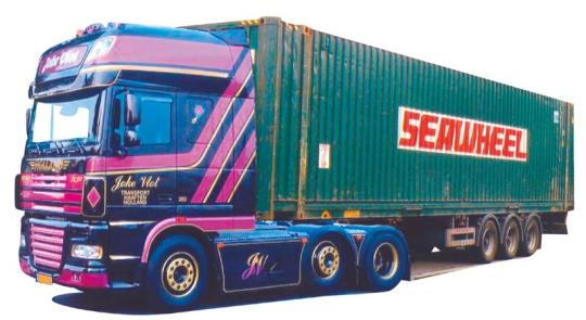 AWM LKW DAF XF 105 SSC Aerop 45\'Cont-SZ Vlot/Seawheel 74192 