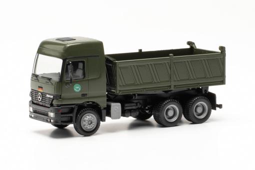 Herpa LKW MB Actros L Baukipper Bundeswehr Auslandseinsatz 