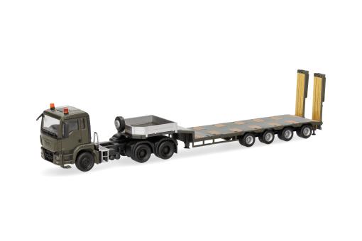 Herpa LKW MAN TG-S M Semitieflade-Sz serbische Streitkräfte 