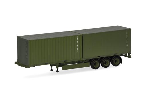 Herpa SZ 40 ft. Cont-SZ +2x 20ft Container Bundeswehr 