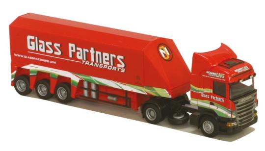 AWM LKW Scania R Highl./Aerop Innenlader-SZ LNG GlassPartners 74985 