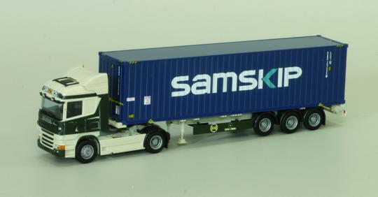 AWM LKW Scania R Highl./Aerop Cont-SZ Cargoboss Samskip 74989 