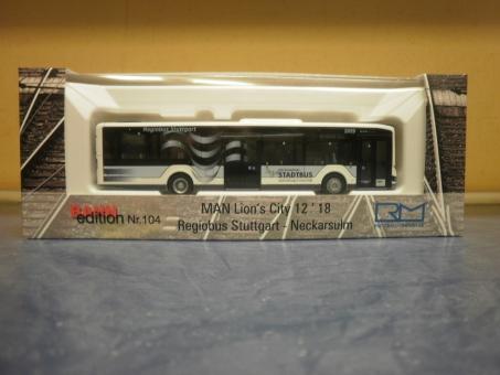 RBS Regiobus Stuttgart Neckarsulm MAN Lions City 12 2018 Rietze 75343