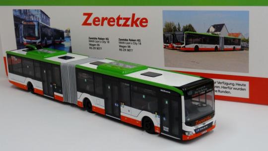 Rietze Gelenkbus MAN Lion's City G `18 Zeretzke Reisen, Cast 