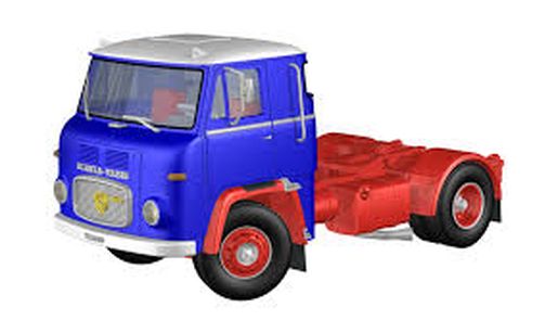 VK Modlele LKW Scania LB 7635 blau-rot, verlängerte Kabine, Eckfenster 