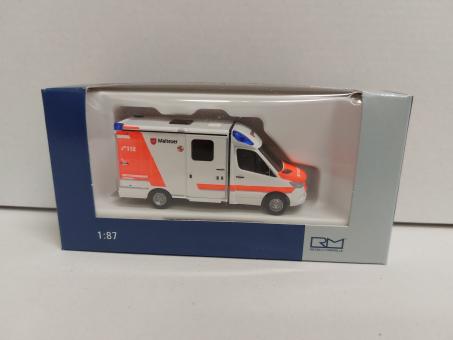 Rietze MB Sprinter System Strobel RTW ´18 Malteser Leverkusen 76135 