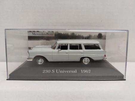 Atlas 1:43 Mercedes 230 S Universal weißblau 1967 