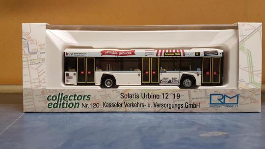 Rietze Stadtbus Solaris Urbino 12´19 Kasseler Verkehrs- u.Versorgungs GmbH 77204 