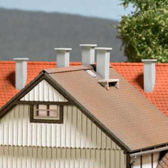 Busch Mini Ausgestaltungs-Set Schornsteine 