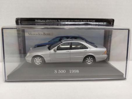 Atlas 1:43 Mercedes 500 S silber 1998 