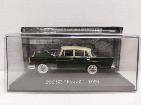 Atlas 1:43 Mercedes 220 SE Fintail schwarz/weiß 1959 