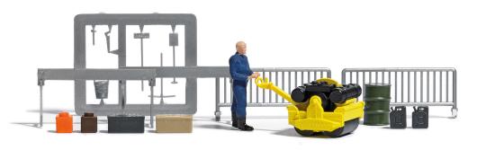 Busch Action Set: Straßenwalze 