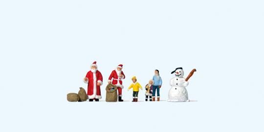 Preiser Weihnachtsmänner, Kinder, Sch 79226 