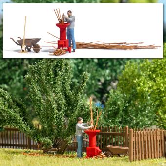 Busch Action Set: Gartenhäcksler 