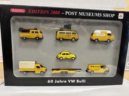 Wiking Set Postshop 2008 60 Jahre VW Bulli 
