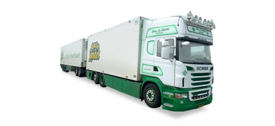 Tekno LKW Scania R Topl  EuroCombi-KHZ Stehen Hansen 